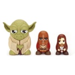 Hive Entertainment Star Wars Chubby Yoda,Mace Windu,Obi Wan