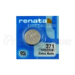 1 X Renata 371 Pile Oxyde D'Argent 1.55V SR920SW Montre SR69 0% Mercure