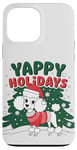 iPhone 13 Pro Max White Poodle Cute Christmas Poodle Dog Lover Yappy Holidays Case