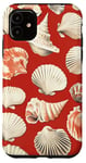 Coque pour iPhone 11 Rouge Vintage Tropical Coastal Petite-fille - Tendance