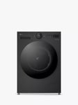 LG F4X7009TBB Freestanding Washing Machine, 9kg Load, 1400rpm Spin, Black