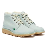 Kickers Kick Hi Nubuck Womens Mint Boots - (Green) - Size UK 6