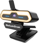 Webcam Full Hd 1080P/60Fps Réglage De La Lumière Tricolore Microphone Stéréo M Au Point Automatique Anti-Peeping Convient Pour Facetime, Skype, Hangouts