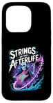 iPhone 15 Pro Strings Of The Afterlife Skeleton Rocker Rock Music Case