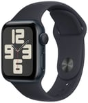 Apple Watch SE 40mm Alu Case/Midnight Sport Band 2023 - S/M Black Small