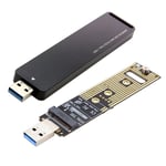 No Case USB 3.1 à m-key M.2 SSD adaptateur de convecteur PCBA externe Type de disque Flash pour NGFF Nvme SSD