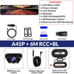 E-ACE Dash Cam 4k Pour Voiture 12 'Auto Enregistreur Vidéo Wifi Support 1080P Vue Arrière Caméra GPS Véhicule Boîte Noire Voiture Prada conseil Caméra - Type A45P-6M RCC-BL-64G #A