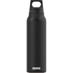 SIGG - Gourde Isotherme - Thermo Flask Hot & Cold ONE Light - Avec Filtre À Fruits - Étanche - Sans BPA - Acier Inoxydable 18/8 - 0,55L, Noir