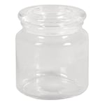 Rayher 46047000 Bocal en verre avec couvercle en verre 10 cm Ø 11 cm 580 ml