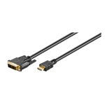 Högklassig DVI-D - HDMI-kabel - Guldpläterad - 1 m