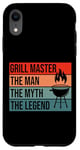 iPhone XR BBQ Smoker Grill Master The Man Myth Legend Retro Vintage Case