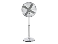 45 cm metal floor stand fan, chrome