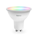 Hama Ampoule Connectée WIFI, Ampoule LED GU10 Multicolore RVBB, 2700-6500K, Ampoule Smart Intelligente, Matter, Ampoule Alexa/Google Home, 4.9W, 470lm, Dimmable, comm. voc./appl