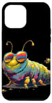 Coque pour iPhone 14 Pro Max Lunettes de soleil colorées Caterpillar Insect
