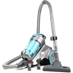 CONTINENTAL EDISON VC800SB Gris et Bleu Silentium Aspirateur traîneau sans sac 3