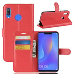 huawei Huawei Nova 3I Pu Wallet Case [Red]