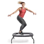 Sunny Health & Fitness – Mini trampoline de fitness sans ressort – Qualité supérieure réglable de style élastique pour intérieur/extérieur pour des entraînements plus silencieux et plus sûrs (91,4 cm)