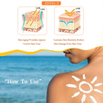 1.8 Oz Face Sunscreen Lotion SPF50PA+++ Moisturizing UV Protection Vitamin C TDM