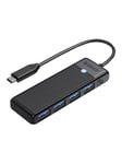 ORICO Hub 4in1 USB A3.0x4 (black) USB hub - USB 3.0 - 4 ports - Sort