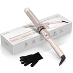 LURA 32mm Hair Curling Iron Curling Iron Ceramic Curling Wand Dual Voltage Hair Curler Fast Heat up Curling Tool for Short Long Hair, Glove Included