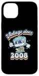 Coque pour iPhone 14 Plus Retro Vibes 2008 Vintage Style 17th Birthday Cassette Tape