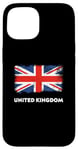 Coque pour iPhone 15 Drapeau United Kingdom Angleterre Union Jack