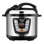 SOGA Electric Pressure Cooker 12L Stainless Steel NonStick 1600W - Benchtop Cooking - ElectricPressureCooker12L