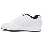 DC Shoes Homme Court Graffik Chaussure de Skate, Blanc White Black Black, 48.5 EU
