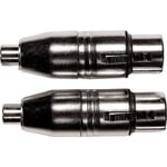 Adaptateur RCA Fem. XLR Fem. - Lot de 2