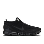 NIKE Baskets Nike Air VaporMax Flyknit 3 -Triple Black- Homme Chaussure de Running Plein Noir