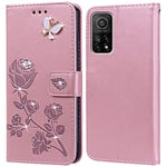 Coque pour Xiaomi Mi 10T Pro 5G/Mi 10T Housse,Fonction de Support,Fente pour Carte,Silicone TPU,Flip Étui Case pour Xiaomi Mi 10T Pro(6.67")