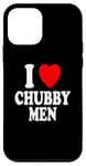 Coque pour iPhone 12 mini I Heart (Love) Chubby Men Attraction Chubby Chaser