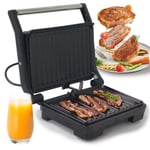 SUPERLEX Health Panini Press Grill Non-Stick / 180° Flat Open Drip Tray 1000W