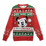 Pull Noël Mickey Souris Rouge - S Unisexe Cerdà