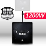 Subwoofer actif 46cm 1200W full range BM SONIC + Fixation SAT-BAR Telescopique 35mm