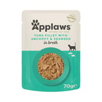 Applaws Pouch i buljong 12 x 70 g - Tonfisk & sardeller