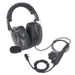 Military Headset Professional Noise Cancelling Two Way Radio Headphones With