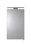 Croydex WC147769E Jefferson Single Door Illuminated Cabinet, Aluminium