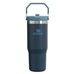 Stanley Ice Flow Go Flip Straw Tumbler, 870 ml Capacity, Navy