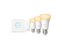 Philips Hue Starter Kit E27 8W 3 Set - Hvit