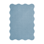 Layered Scallop ullmatta 200x300 cm Soft blue