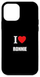 Coque pour iPhone 12 mini Mignon I Love Heart Ronnie Parents Wife Husband Valentine