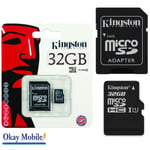 Original Kingston 32GB Micro SD SDHC Memory Card For Samsung Galaxy A5 (7) (2017) DUOS32GB