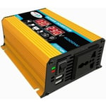 12v 220v Inverter, 4000W Ren Sinusvåg Inverter DC 12V 220V/110V Bil Inverter med Dubbel Spänningsdisplay och USB-portar 4.2A Laddare,