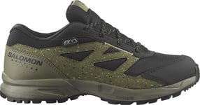 Salomon Juniors' Outway Climasalomon™ Waterproof Deep Lichen Green/Black/Charlock, 31