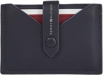 Tommy Hilfiger Homme Portefeuille Smooth Retractable Cc Petit, Multicolore (Space Blue), Taille Unique