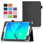 Housse Samsung Galaxy Tab A 10.1 2016 Wifi/4G (T580/T585/T580N) 10,1 pouces Cuir Style noir avec Stand - Etui coque de protection tablette SAMSUNG Galaxy Tab A6 SM-T580 10.1 (PU cuir) - accessoires pochette XEPTIO case