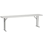 Flash Furniture RB-1896-GG 18 Pouces Largeur de 96 Pouces Longueur Granite Plastique Table Pliante de Formation, Gris/Blanc