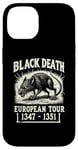 Coque pour iPhone 14 Black Death European Tour Plague Rat Histoire médiévale