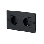 Buster + Punch - EU 2G Socket Schuko Type F Black - Svart